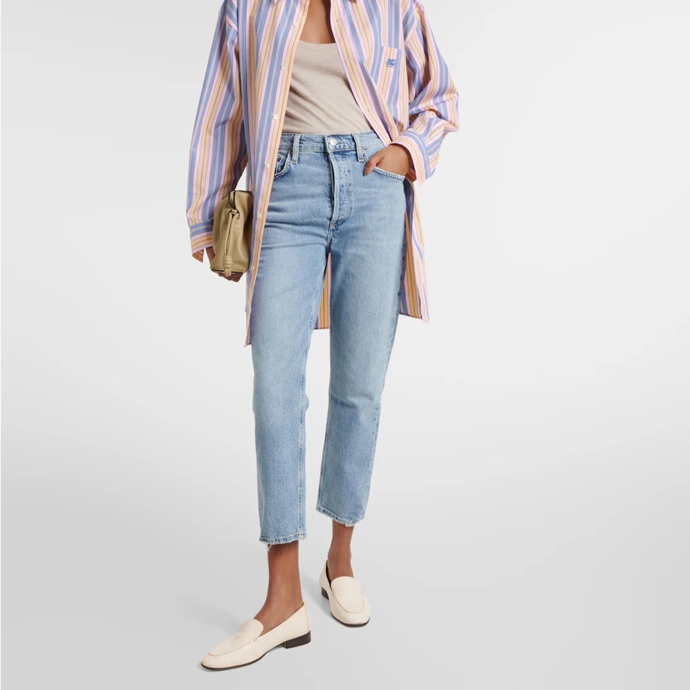 Agolde Light Blue Ankle & Cropped Riley Jeans